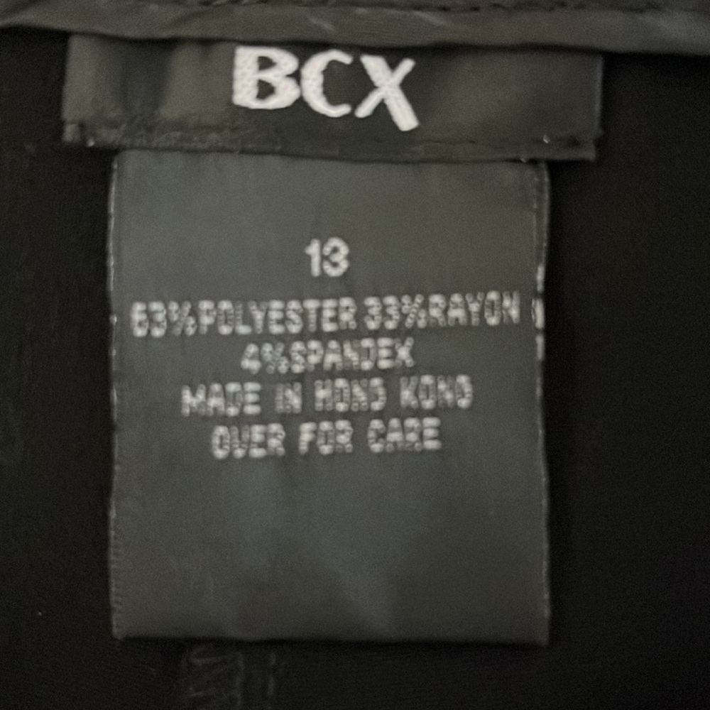 BCX A. Byer Co. Black size 13 stretch dress pants NWOT - Picture 4 of 10